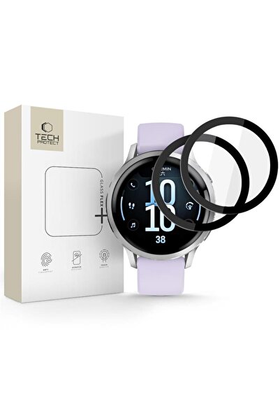 Tech-Protect Pachet de 2 carcase Glass Flex+ pentru Garmin Venu 4 (41 mm), Negru