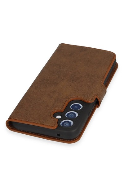 POYRAZ MARKET حافظة Newface Samsung Galaxy A34 5G كفر Trend S Plus - بني