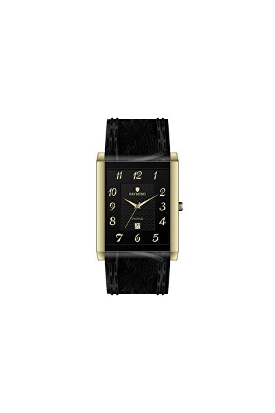 Raymond Men's Wristwatch Rym-3551Mz Numeric Classic - Steel Case Gold-Bk