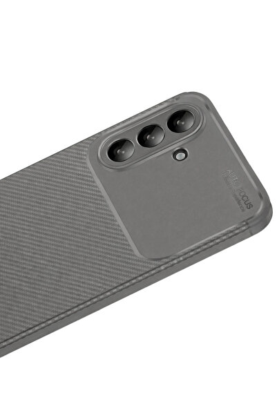 ZEMİRA HOME غطاء حماية نيو فيس لهاتف سامسونج جالاكسي A56 مع تركيز تلقائي - رمادي