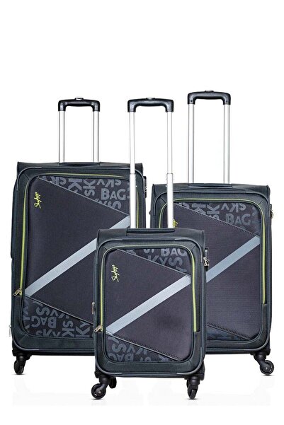 Skybags Set of 3 Luggage | Spotlight 4W Str (E) | Polyester Soft Sided 360° 4...