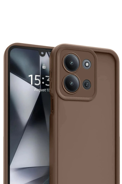 Rubyyavm غطاء حماية سيليكون جديد لهاتف شاومي ريدمي 15C 4G - بني