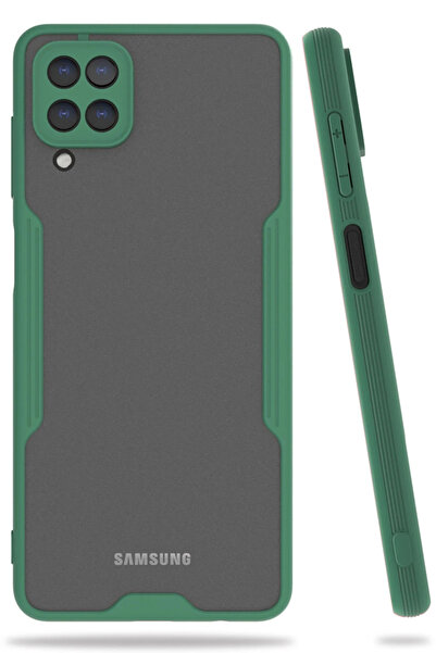 FREEDOM STOREE جراب Newface لهاتف سامسونج جالاكسي A22 سيليكون بلاتينيوم - أخضر