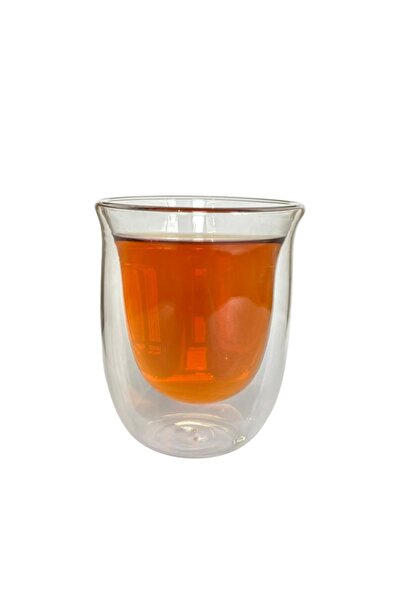 Toganoo Çift Cam Bardak Isıya Dayanıklı Çift Cidarlı Çay Kahve Bardağı 200 ml