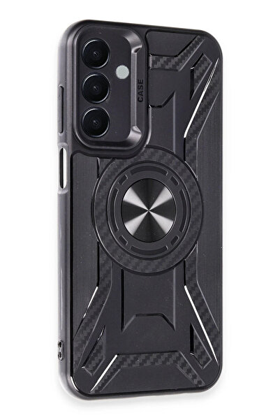 Ş&A BOUTIQE حافظة سامسونج جالاكسي A25 5G من نيو فيس سيليكون لينكولن - أسود