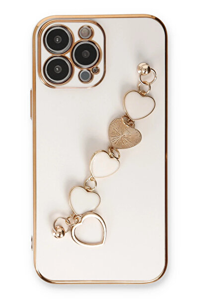 FREEDOM STOREE حافظة نيو فيس لهاتف آيفون 14 برو ماكس من السيليكون - أبيض