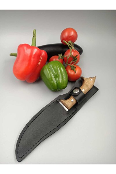 yatagan Walnut Root Handle Serrated