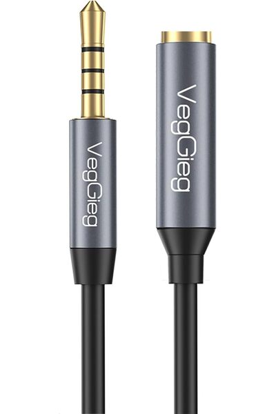 Genel Markalar ElivoraSell 3.5mm TRSS Aux Kulaklık Mikrofon Ses Uzatma Kablos...