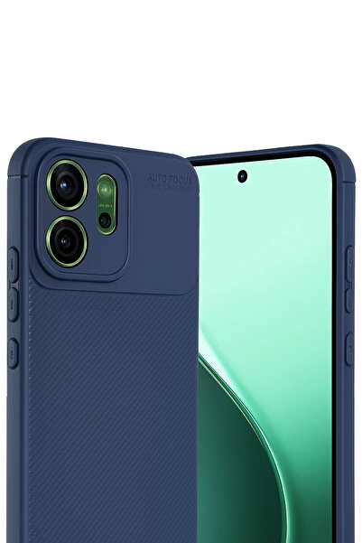 ZEMİRA HOME غطاء كربون نيو فيس أوبو رينو 14 بتركيز تلقائي - أزرق داكن