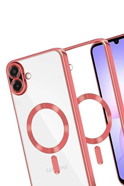 POYRAZ MARKET غطاء نيو فيس سامسونج جالاكسي A07 4G كروس ماجنيتيكسيف - أحمر