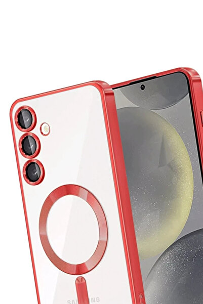 POYRAZ MARKET غطاء نيو فايس سامسونج جالاكسي A26 كروس ماجنيتيكسيف - أحمر