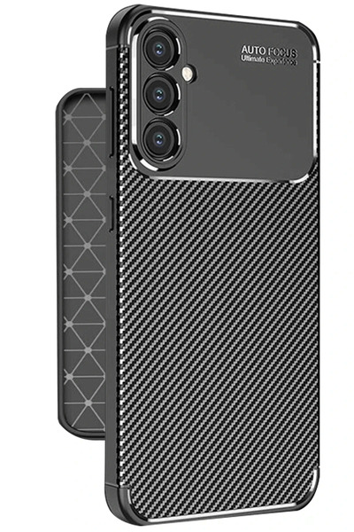 ZEMİRA HOME حافظة نيو فيس لهاتف سامسونج جالاكسي A56، غطاء كربوني بتركيز تلقائ...