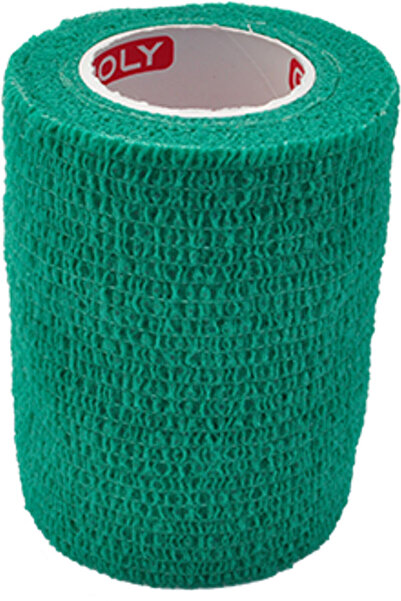 Copoly Self-adhesive elastic bandage 7.5cm - Green