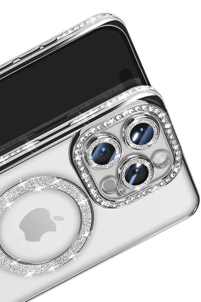 POYRAZ MARKET حافظة نيو فيس آيفون 16 برو ماكس جوكي سيملي ماجنيتيكس سيف - فضي