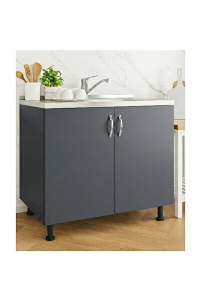 OEM Mască de bucătărie H87 x A50 x L80cm, culoare antracit