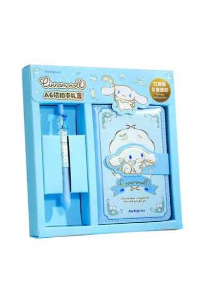 SANRIO مجموعة أدوات مكتبية تتضمن دفتر تخطيط سينامورول وقلم حبر جاف - لوازم مد...