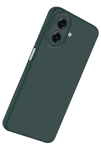 POYRAZ MARKET نيوفيس سامسونج جالاكسي A07 4G فيرست سيليكون - أخضر داكن