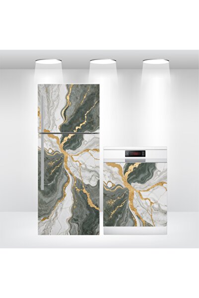 Bigaimaj Самозалепващо фолио за хладилник и миялна машина с мраморен мотив IB...