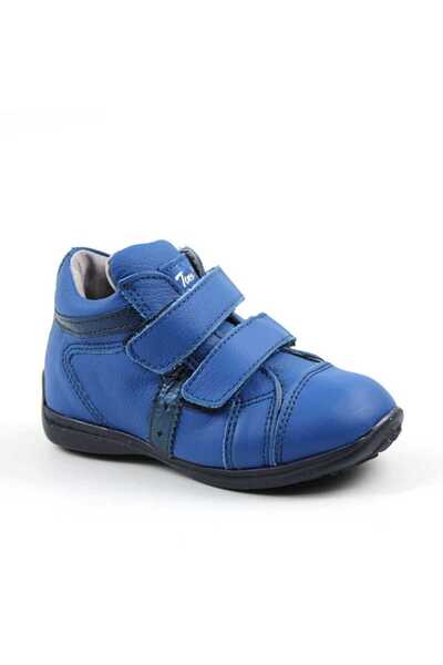tino Children's sports boots, made of natural leather 3237-BLEUMARIN/21