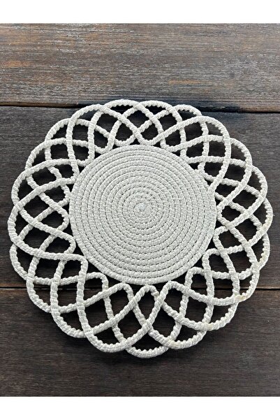 home inn Hazeran Esintisi - 33 cm Luxury Jute Rope Supla - Bohemian Knitted A...