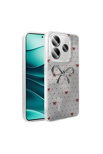 Ceponya Redmi Note 14 4g Case with Camera Protrusion, Shiny Happy Silicone Co...