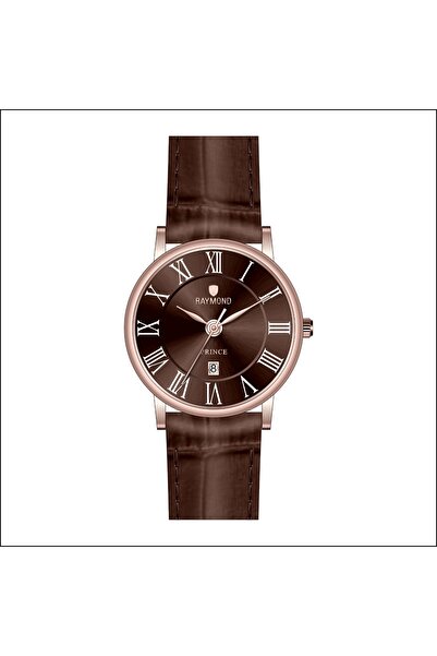 Raymond Men's Roman Numerals Classic Retro Watch - Rym-631820 Rg-Brw