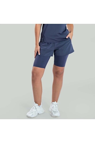 GymBeam Pantaloni scurți ULTRA 2 în 1 pentru femei, Graystone - STRIX