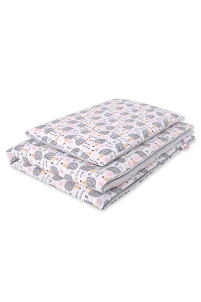 Other Double-sided 2-piece cotton children's bedding - gray hedgehogs