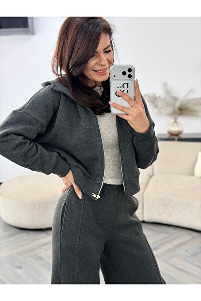 RAMONA BADESCU EXCLUSIVE Costum damă casual cu fermoar – croi lejer, stil urban