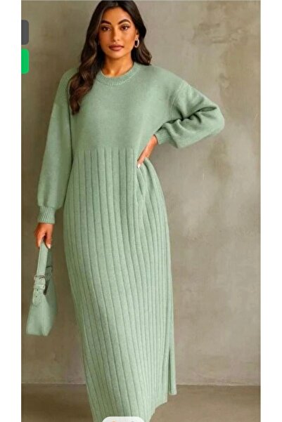 Abalı Yeni sezon kışlık üzün elbise