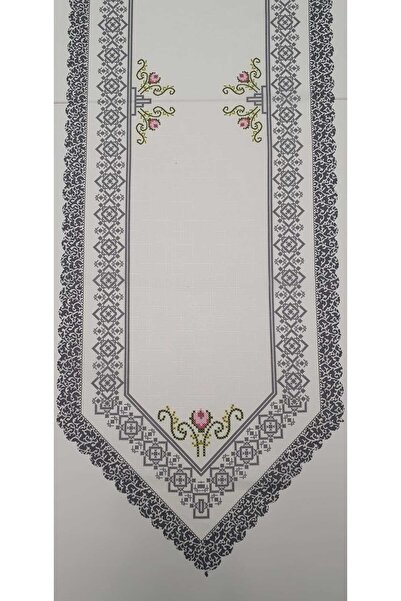 WENESSİ Lale desen renkli ranner örtüsü