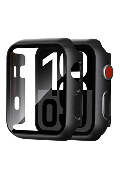 Techsuit [Pachet 360°] Husă + folie pentru Apple Watch 1 Defense 38mm, neagră