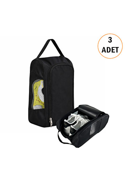 Microcase Çok Amaçlı Fileli Ayakkabı Düzenleyici Seyahat Çantası Hurç 34x23x1...