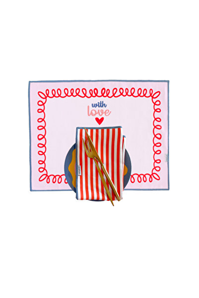 RİTMOHOME Sloganlı, Kareli, Maksimalist, Çizgili, Renkli, Kenar Biyeli Amerik...