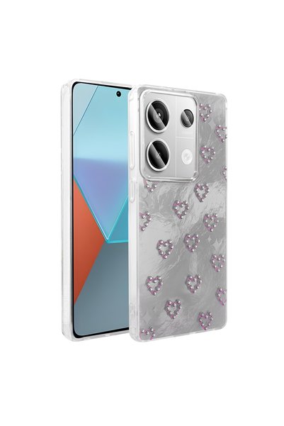 Ceponya Redmi Note 13 Pro 4g Case with Camera Protrusion, Shiny Happy Silicon...