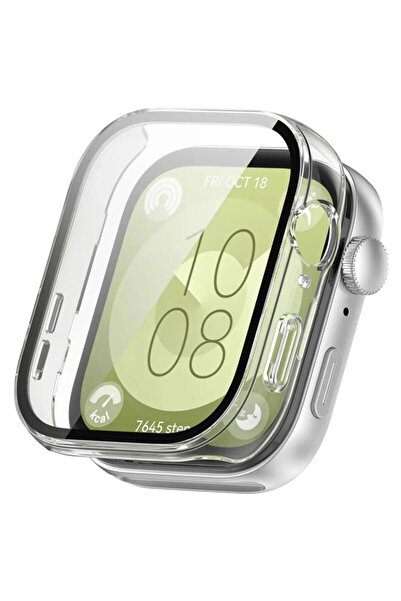 Techsuit [Pachet 360°] Husă + folie pentru Huawei Watch Fit 3 Defense, transp...