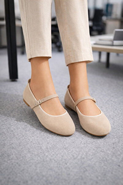 Ghattix Women's Daily Comfortable Suede Ballerinas