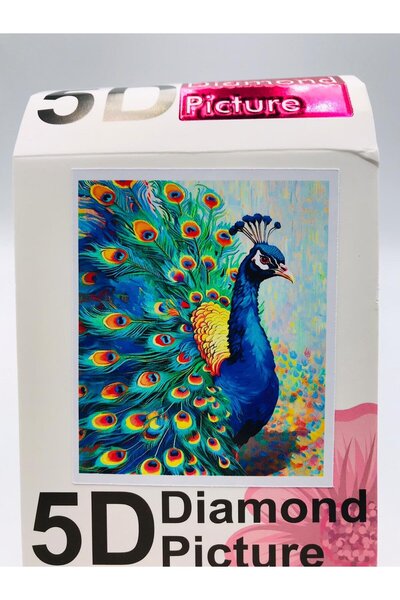 DUCK HOBY 50X40 Beaded Stone Mosaic Diamond Tapestry Board Table Painting Pic...