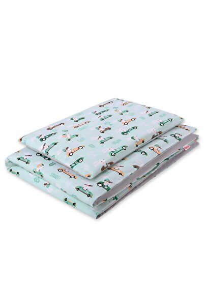 Other Double-sided 2-piece cotton children's bedding - mint bunnies