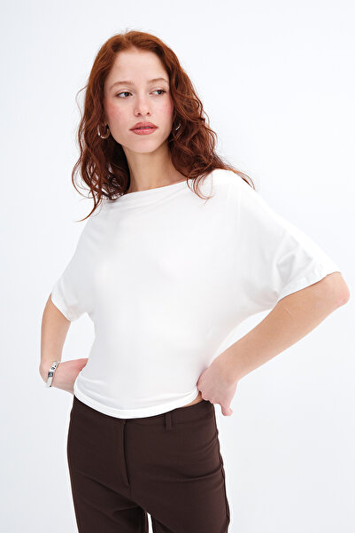 Addax Kayık Neckline T-Shirt P208