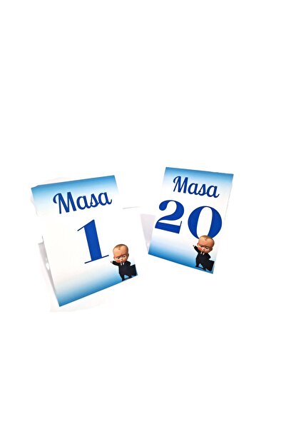 OEM Set numere de masa M13, Carton, Boss Baby, 20 buc
