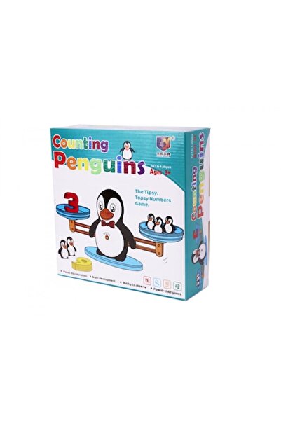 Ikonka Educational Scale Learning Numbers Penguin Scale