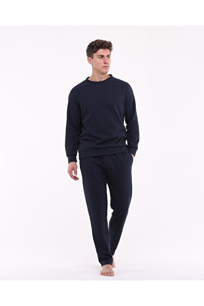 Bella Dossi Special Textured Men's Comfortable Pajama Set