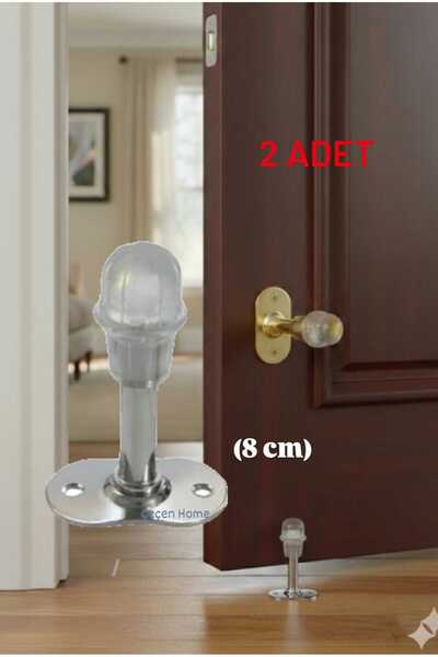 ÇEÇEN HOME (2 Adet) Yüksek Kalite Silikon Kapı Tamponu, Kapı Stoper, Kapı Tak...