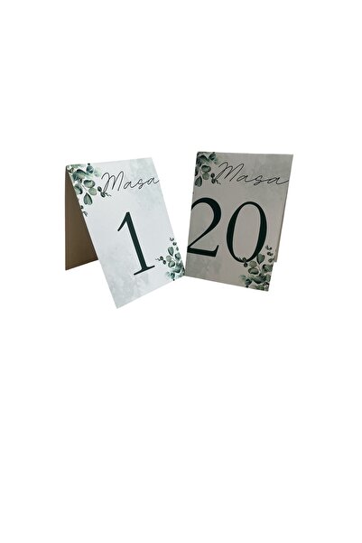 OEM Table number Model 25, multicolor, cardboard, 14×21, 10 pieces
