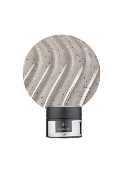 NO NAME Professional Sens 23 – Altın Işıltılı Şeffaf Jelly Builder Gel - 15ml