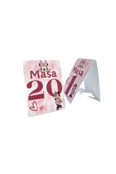 OEM Set numere de masa M11, Carton, Minnie Mouse, 30 buc