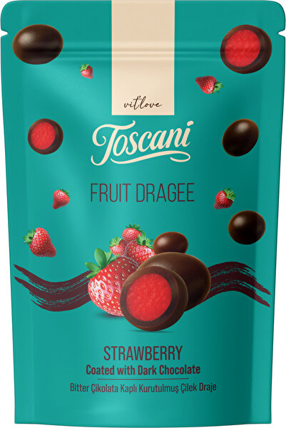 vit'love toscani Toscani Dark Chocolate Covered Strawberry Dragee