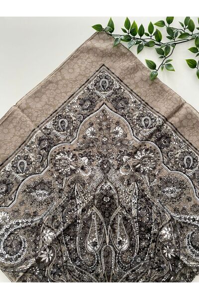 Zambak وشاح قطني كبير بنمط شيبنيم