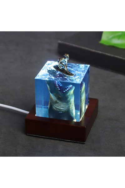 BENT Okyanus köpekbalığı Temalı El Yapımı İthal Reçine Kaliteli Ev Dekorasyon